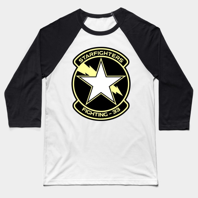VF-33 Starfighters Squadron Baseball T-Shirt by MBK